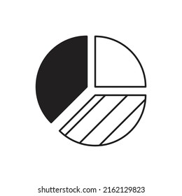 Graph vector for website symbol icon presentation