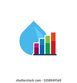 Graph Water Logo Icon Design