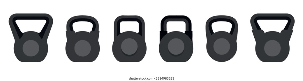 Graph weights and icon set. KG signs isolated on white background. Vector extensions.EPS 10