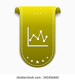 Graph Yellow Vector Icon Design