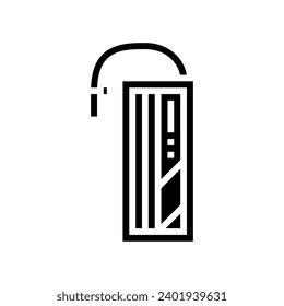 vector de icono de glifo de batería de grafieno. señal de batería de grafieno. ilustración de símbolo aislado