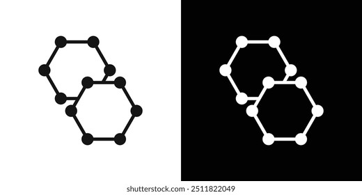 Icono de grafeno Conjunto de relleno plano colección