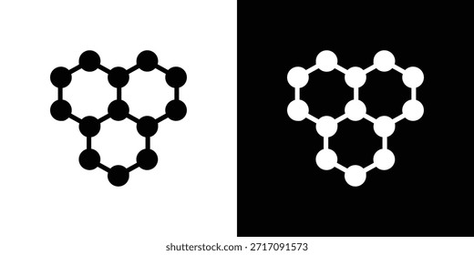 Diseño de Vector de conjunto de iconos de grafeno para concepto móvil y Diseño web.