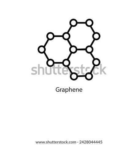 Graphene icon. simple flat trendy style vector illustration on white background..eps