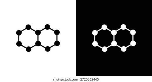Símbolo de icono de grafeno. Diseño simple y plano para y App