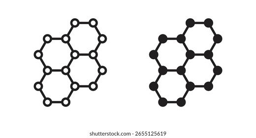 Graphene icon vector design. set web icons