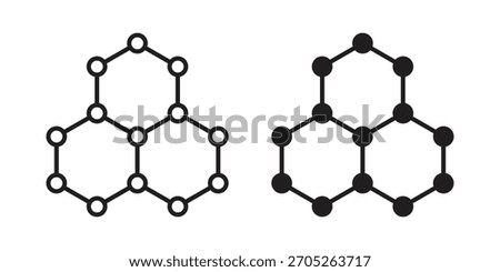 Graphene icon Vector isolated design element. EPS10