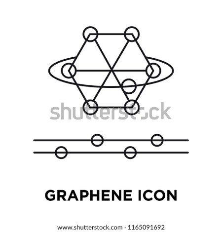 Graphene icon vector isolated on white background, Graphene transparent sign