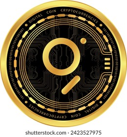 The graph-grt cryptocurrency drawings on abstract background. 3d illustrations.