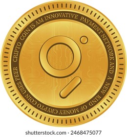 The graph-grt cryptocurrency drawings on abstract background. 3d illustrations.