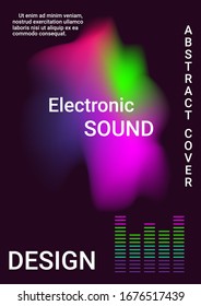 Graphic abstract background. Disco design. Cover music album. Business concept illustration.