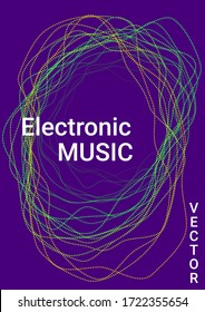 Graphic abstract background. Disco design. Abstract musical cover for print design. Concept business vector.