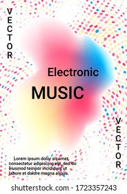 Graphic abstract background. Disco design. Abstract musical cover for print design. Business concept illustration.