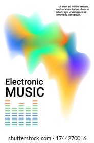 Fondo abstracto gráfico. Diseño discográfico. Portar álbum de música. Ilustración del concepto de negocio.