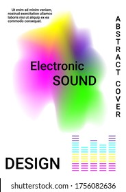 Graphic abstract background. Disco design. Musical cover for your design.  Concept business vector.