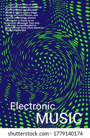 Graphic abstract background. Disco design. Abstract musical cover for print design. Business vector template. 