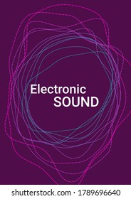 Graphic abstract background. Disco design. Musical cover for your design.  Business concept illustration.