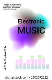 Graphic abstract background. Disco design. Musical cover for your design.  Business vector template. 