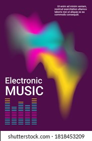 Graphic abstract background. Disco design. Cover music album. Business concept illustration.