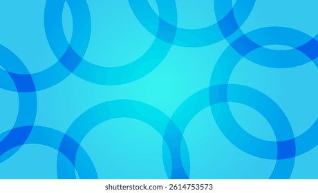 Graphic abstract with circle shapes transparent color gradient background.