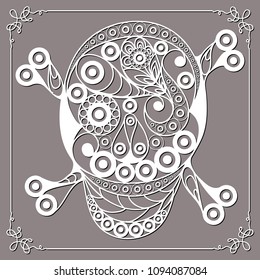 Graphic abstract design with occult symbol. Masonic (freemasonic) drawing. Suitable for invitation, flyer, sticker, poster, banner, card, label, cover, web. Vector illustration.