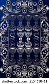 Graphic abstract design with occult tarot card. Vector illustration.