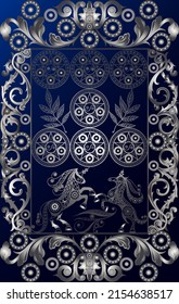 Graphic abstract design with occult tarot card. Vector illustration.
