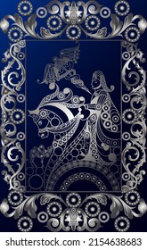 Graphic abstract design with occult tarot card. Vector illustration.