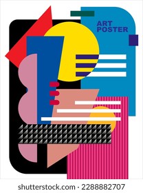 Grafik abstrakt. Design. Vektorgut. Poster. Soziale Medien