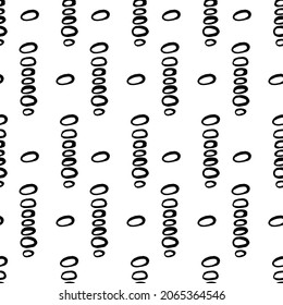 Grafisches abstraktes doodles Muster. Manuelle Grafiken. Vektorgrafik.