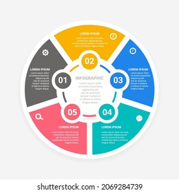 Graphic abstract element, Business data visualization. Process chart. a diagram with steps, options, sections or processes. Vector business template for presentations. Creative concept for infographic