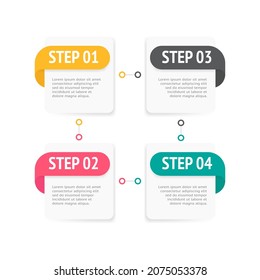 Graphic abstract element, Business data visualization. Process charts. a diagram with steps, options, sections or processes. Vector business template for presentations. Creative concept for infographi