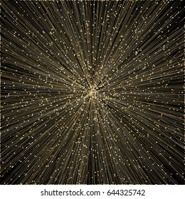 Graphic abstract geometric background with connected lines and dots. Vector illustration.