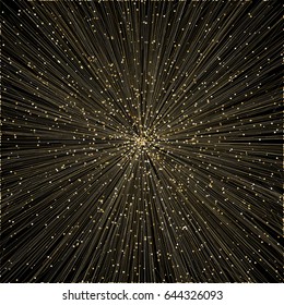 Graphic abstract geometric background with connected lines and dots. Vector illustration.