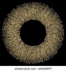 Graphic abstract geometric background with connected lines and dots. Vector illustration.