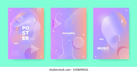 Graphic Abstract Geometric Elements. 70s or 80s Design. Orange Gradient Liquid Shape. Modern Pastel Wave Covers. Memphis Geometric Elements. Wave Gradient Shape. Abstract Geometric Background.