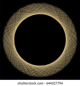 Graphic abstract geometric shape with connected lines. Vector illustration