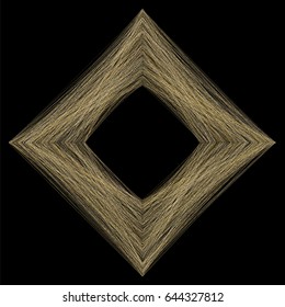 Graphic abstract geometric shape with connected lines. Vector illustration