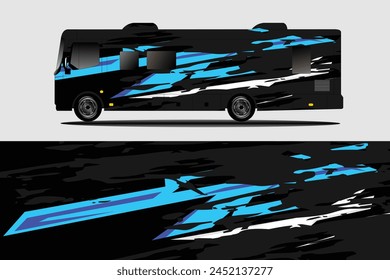 Graphic abstract line racing background kit design for wrap vehicle, race car, rally, adventure and livery stickers