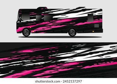 Graphic abstract line racing background kit design for wrap vehicle, race car, rally, adventure and livery stickers