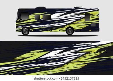 Graphic abstract line racing background kit design for wrap vehicle, race car, rally, adventure and livery stickers