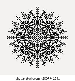 Graphic abstract Mandala Lace Ornament Pattern Background