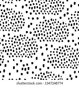 
Graphic abstract pattern with stains. Seamless ornament for decorating various surfaces.