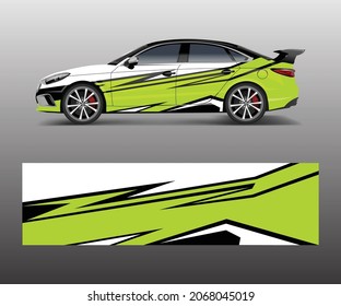 graphic abstract racing designs for vehicle Sticker vinyl wrap. Car decal vector