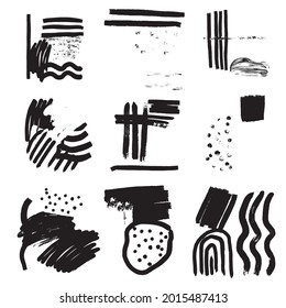 graphic abstract scribble elements , patchwork style, grunge background