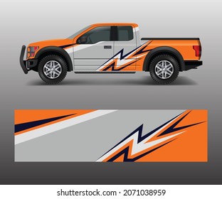 Graphic abstract stripe designs for Truck decal, cargo van and car wrap vector