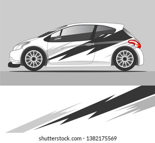 Graphic abstract stripe racing background kit designs for vehicle, race car, rally, adventure and livery
