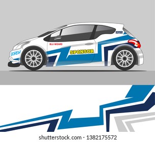 Graphic abstract stripe racing background kit designs for vehicle, race car, rally, adventure and livery

