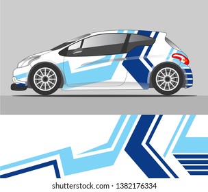 Graphic abstract stripe racing background designs for vehicle, rally, race, advertisement, adventure and livery car