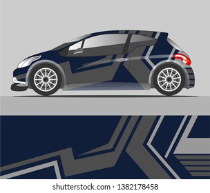 Graphic abstract stripe racing background kit designs for vehicle, race car, and rally